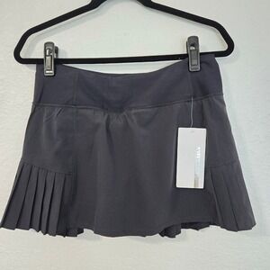 MONDETTA‎ Active Skirt Shorts Groove Charcoal M Pleated Athletic Tennis Golf